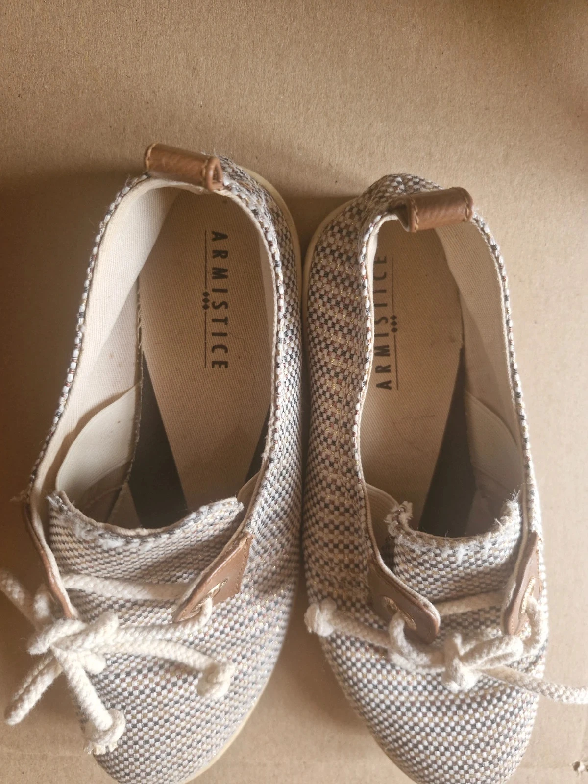 Armistice Stone One – Sapatos de lona bege iridescente – Tamanho 36 – photo 10